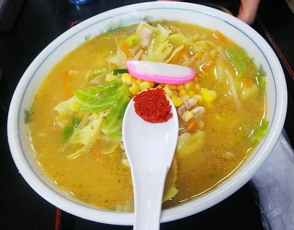 「味噌ラーメン750円」@一休庵の写真