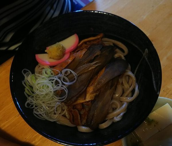 「黄鶏うどん650円」@かしわやの写真