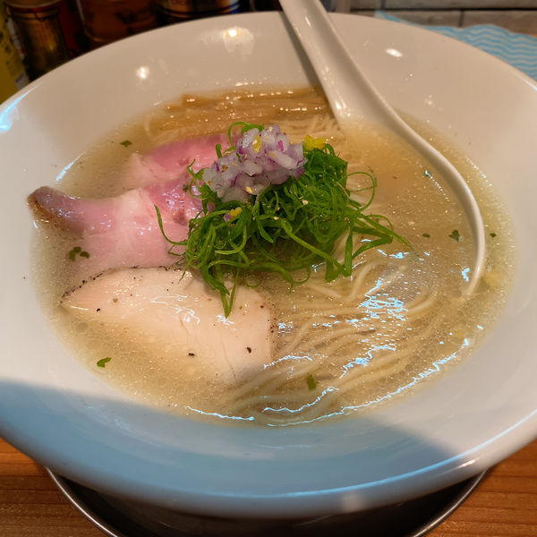 「塩そば+和え玉(貝)」@麺処 源玄の写真