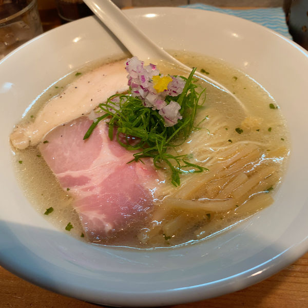 「塩そば+和え玉(貝)」@麺処 源玄の写真