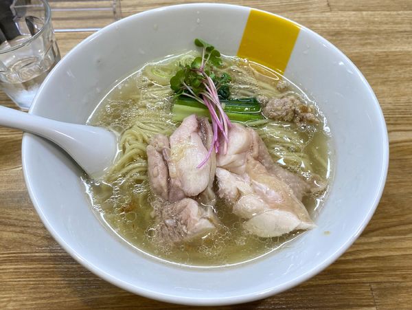 「塩生姜らー麺 ８５０円」@塩生姜らー麺専門店 MANNISH 亀戸店の写真