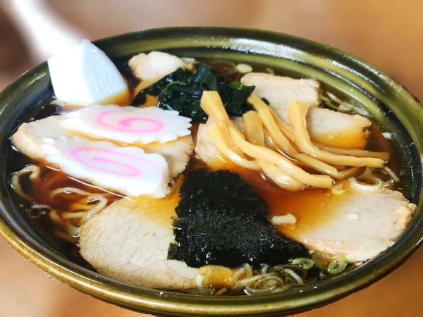 「チャーシュー麺　大盛」@朝日屋食堂の写真