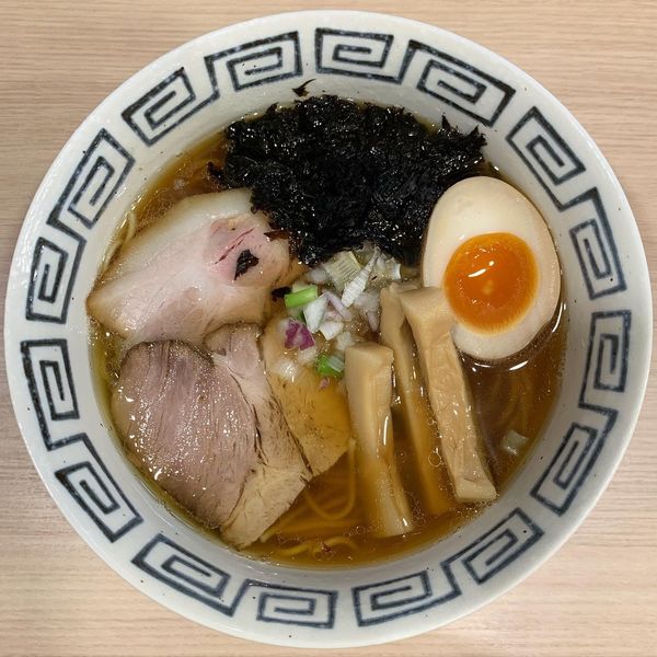 「煮干し醤油  追い玉醤油わさび」@煮干しらーめん 田中にぼるの写真