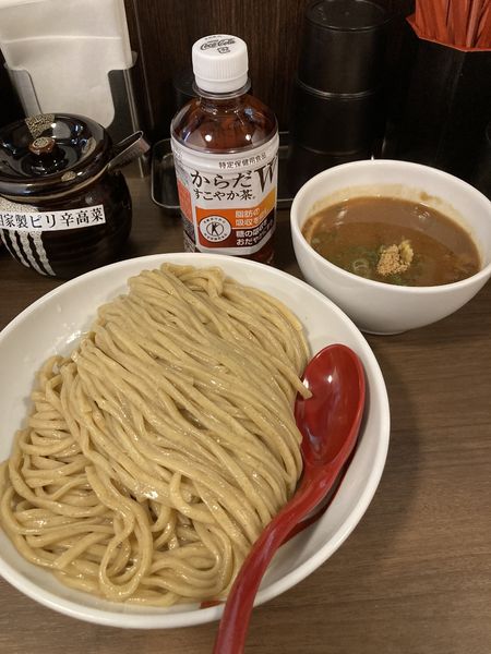 「濃厚魚介つけ麺・特盛（８５０円）」@麺屋 誠の写真