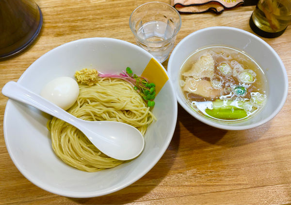 「塩生姜つけ麺with味玉」@塩生姜らー麺専門店 MANNISH 亀戸店の写真
