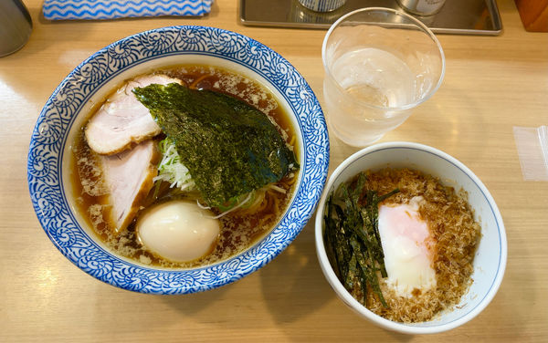 「中華そば with煮玉子 & 多賀野丼」@中華そば 多賀野の写真