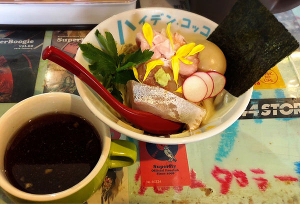 「【本日の部活】天然カンパチ極つけ麺(特製)」@ハイデン.コッコFACTORYサマンサ・タマサの写真