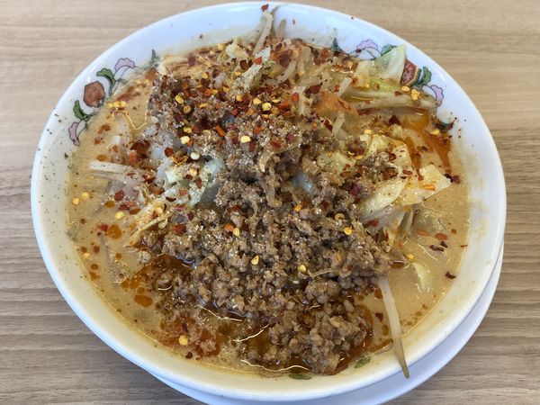 「辛さ激増し野菜たっぷり担々麺　￥７５０」@餃子の王将 平手店の写真