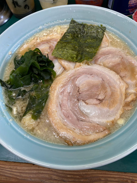「チャーシューメン➕中盛➕麺固め➕背脂多め」@ラーメンショップ 花輪店の写真