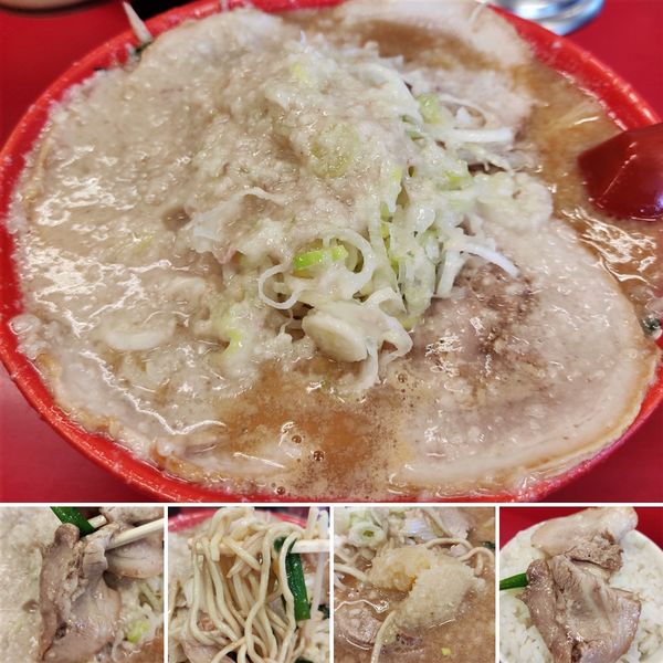 「みそチャーシューめん(バリギタ)＋小ライス＝1260円」@らーめん弁慶 浅草本店の写真