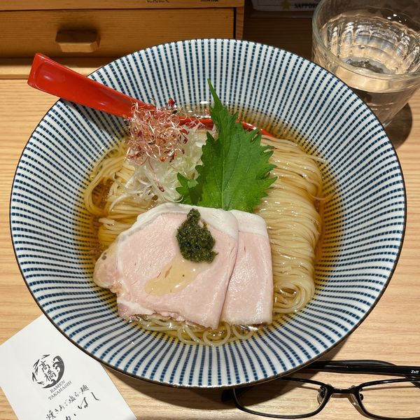 「焼きあごの冷しとろみそば」@焼きあご塩らー麺 たかはし アトレ川崎店の写真