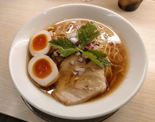 「味玉淡麗煮干し900円」@麺屋 音 柏店の写真