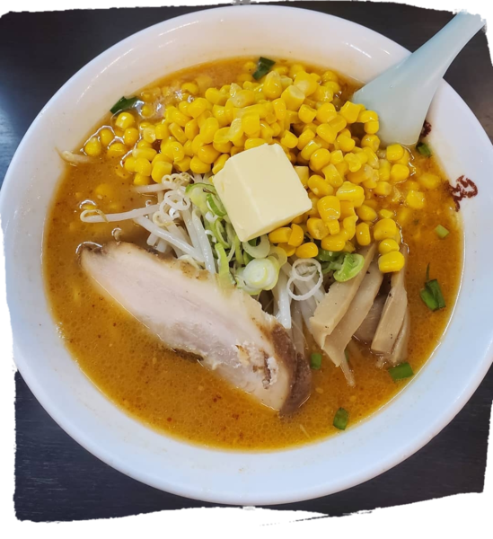 「味噌バターコーンラーメン にんにく入り 930円」@白晃の写真