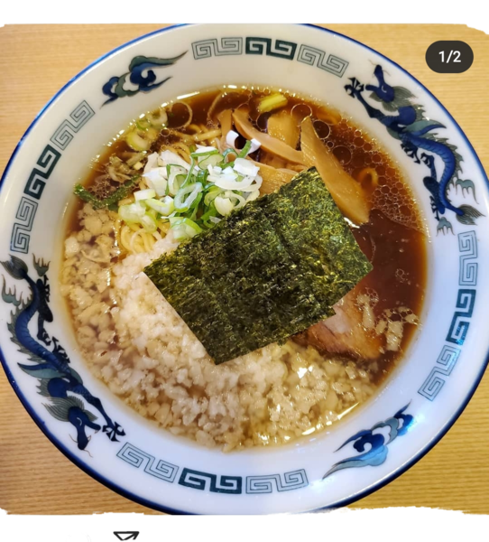 「背脂そば 800円」@三華の写真