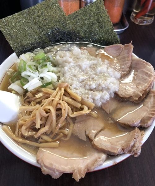「チャーシュー麺（小）ニンニク」@手打ち中華そば 酒田の写真
