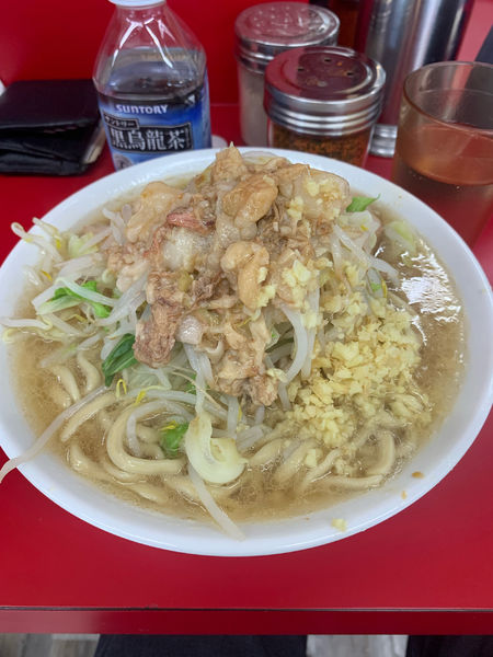「小ラーメン  少なめカタメ」@ラーメン二郎 大宮公園駅前店の写真