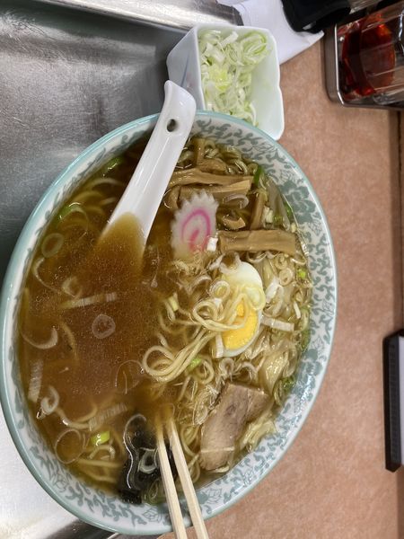 「ワンタンメン　＋ネギ50円」@大勝軒 北習志野店の写真