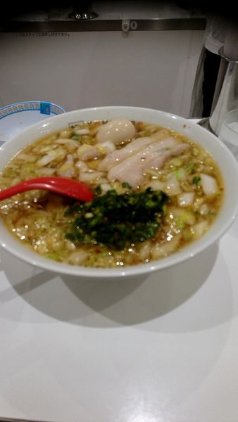 「煮玉子ラーメン クーポン500円 大盛200円」@どうとんぼり神座 アトレ川崎店の写真