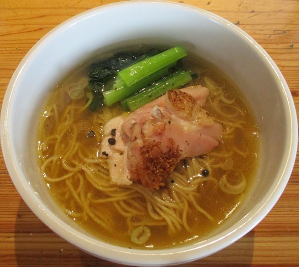 「地鶏中華そば塩　1000円」@麺処 図鑑の写真