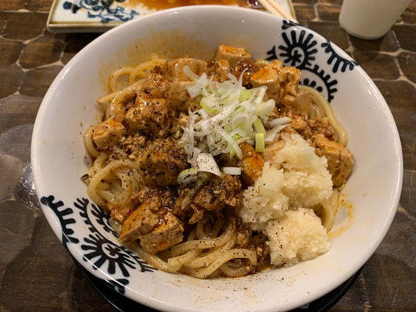「限定　麻婆豆腐まぜそば　あつもり」@特級鶏蕎麦 龍介の写真