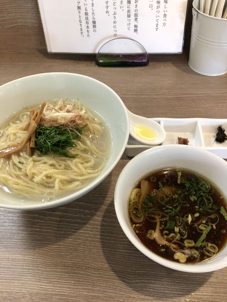「蜆昆布水つけ麺(醤油)1100円」@中華そば 和渦 TOKYOの写真