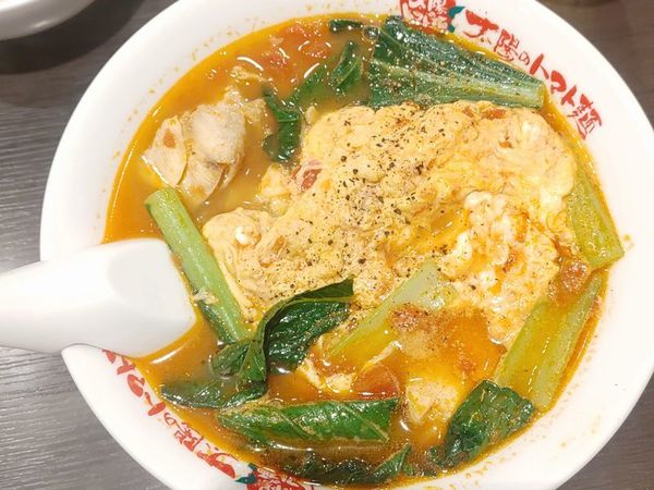 「太陽のエッグラーメン」@太陽のトマト麺 本所吾妻橋スカイツリー支店の写真