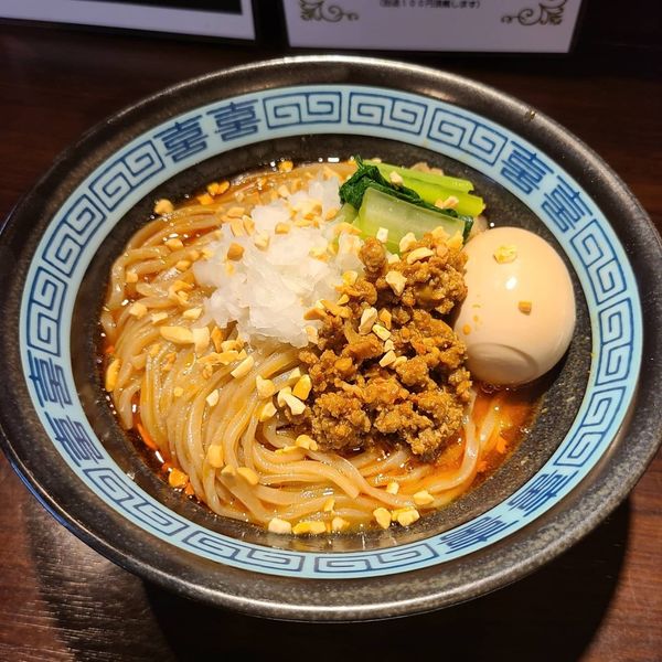 「味玉にぼたん¥980、ペペロン¥200」@志奈そば 田なか 明神下店の写真