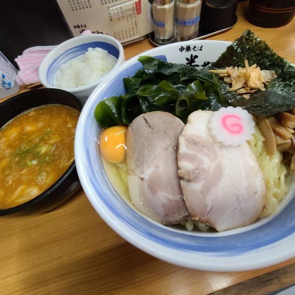 「限定　味噌キムチつけそば」@中華そば 半ざわの写真