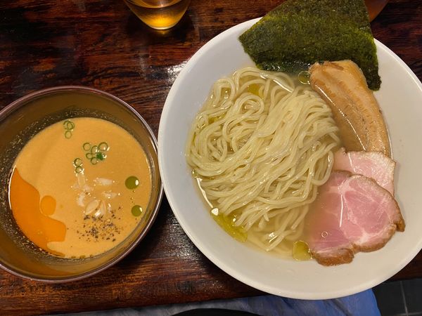 「オマール海老の白味噌クリームチーズつけそば」@中華そば ひしおの写真