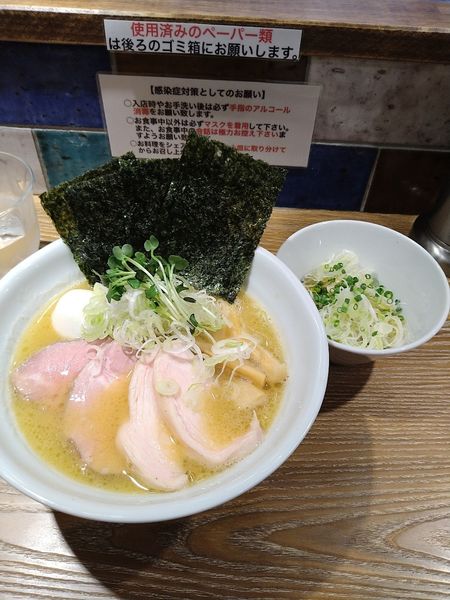 「特製濃厚中華そば（ネギ増し）」@中華そば やま福の写真