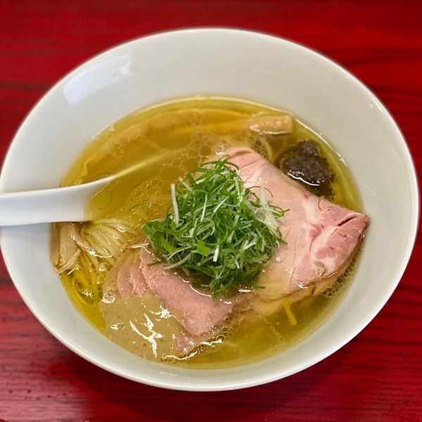 「味玉焼豚塩蕎麦」@神保町黒須の写真