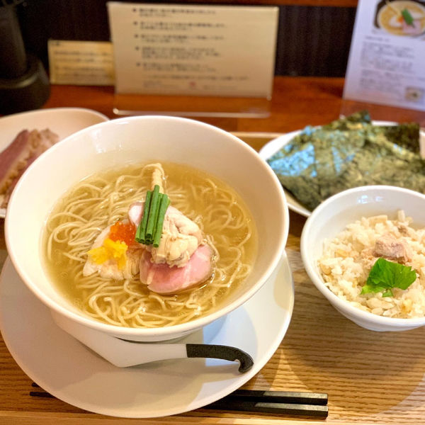 「真鯛兜と鯛煮干の汐そば」@麺処しろくろの写真