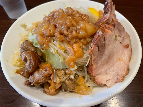 「冷やし中華ヤサイニンニクアブラ＋バラナンコツ」@ピコピコポンの写真