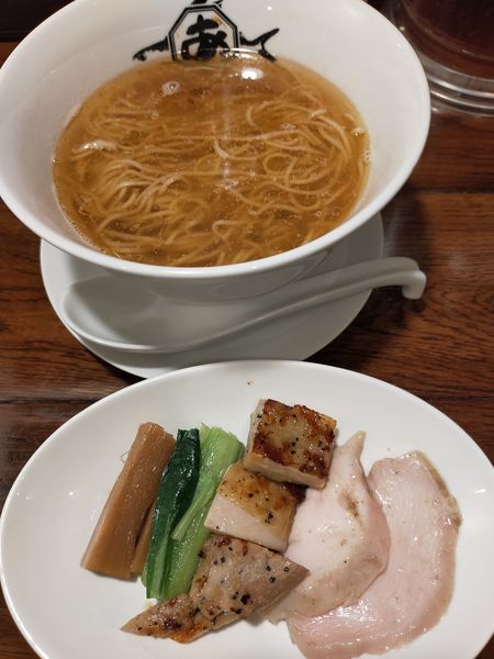 「鶏塩上湯麺」@麺屋 あごすけの写真