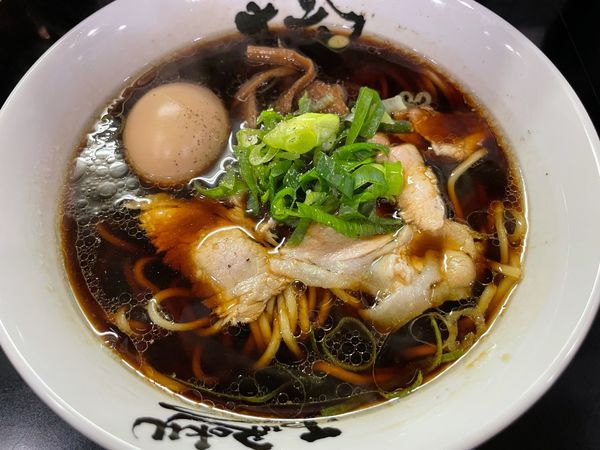 「中華そば並(750円)味付半熟煮卵(100円)」@麺屋 丈六の写真