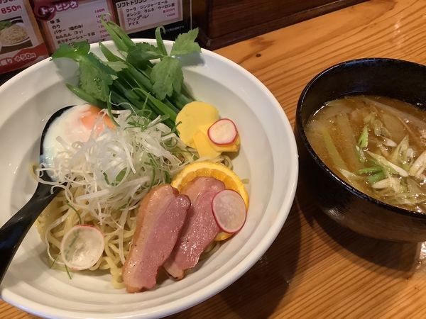 「鴨ねぎ玉つけ麺　900円」@創麺 どすんの写真