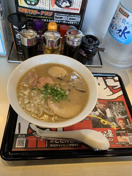 「ラーメンきら星2種盛りチャーシューどとんこつ」@らあめん花月嵐 大宮三橋店の写真