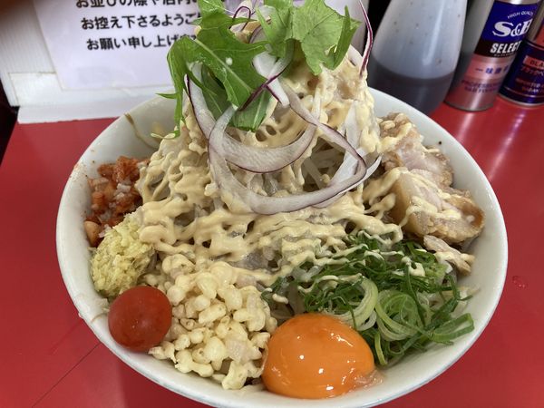 「冷やしまぜそば　普通」@用心棒 本号の写真