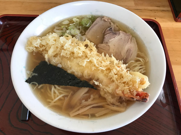 「天ぷらラーメン 650円」@やぶ㐂の写真