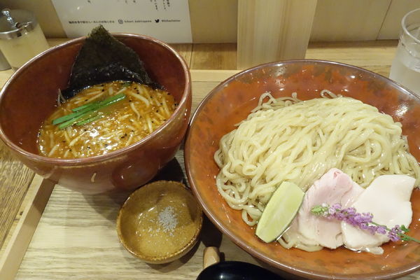 「昆布水の味噌つけ麺旨辛」@味噌らーめん 柿田川ひばり 恵比寿本店の写真