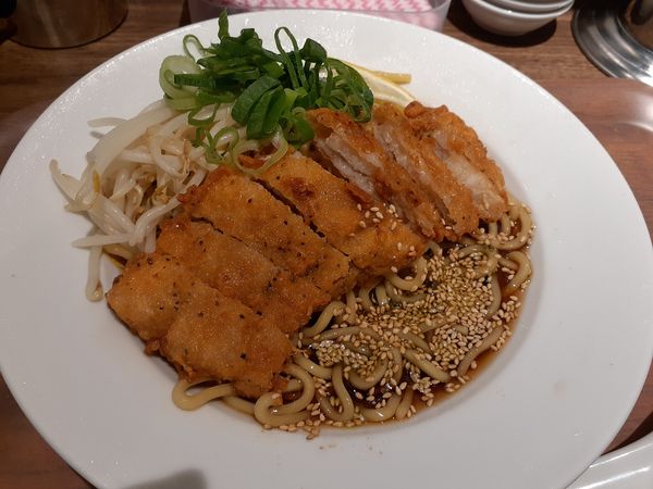 「冷し肉汁パーコー麺」@肉汁麺ススム 下北沢店の写真
