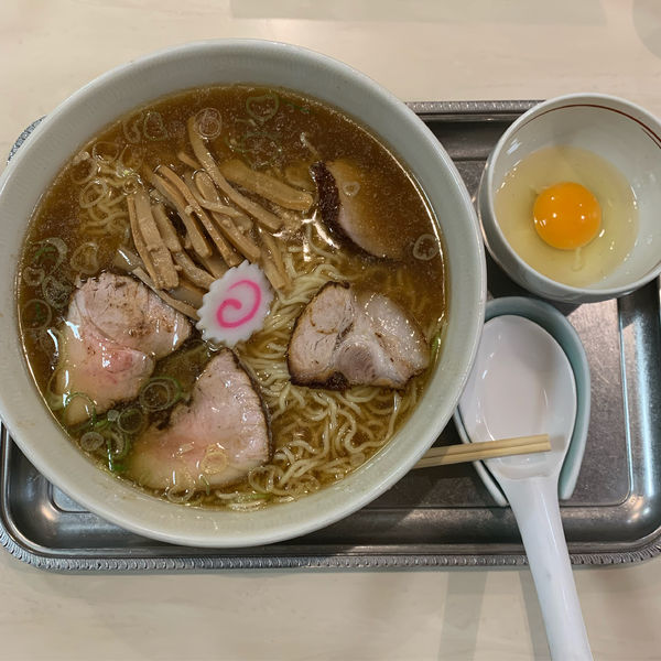 「中華麺（生玉子付）」@永福町大勝軒の写真