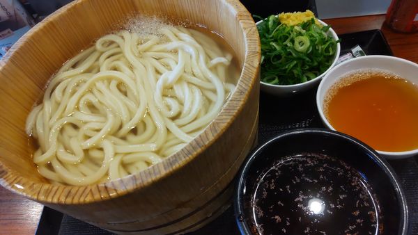 「釜揚げうどん得盛り250円（毎月1日」@丸亀製麺 野田店の写真