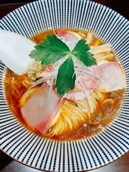 「カンパチそば」@寿製麺 よしかわ 西台駅前店の写真