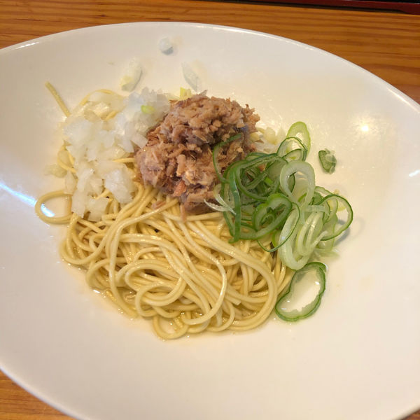 「生揚げ醤油の低加水麺まぜそば」@らーめん芝浜の写真