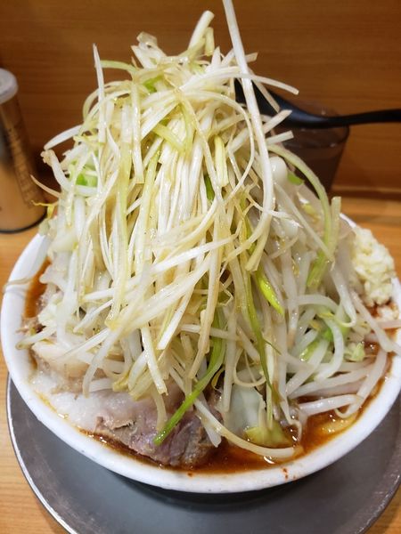 「小ラーメン　辛い奴　葱」@ラーメン二郎 八王子野猿街道店2の写真
