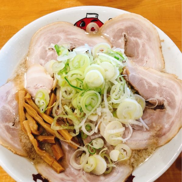 「醤油チャーシュー麺」@こってりらーめん なりたけ 幕張店の写真