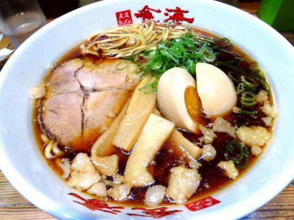 「尾道ラーメン煮卵のせ(900円)」@東京ラーメンショーセレクション 極み麺「尾道ラーメン 喰海」の写真