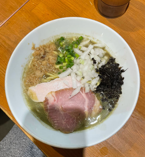 「背脂煮干らーめん（限定）」@亀戸煮干中華蕎麦 つきひの写真