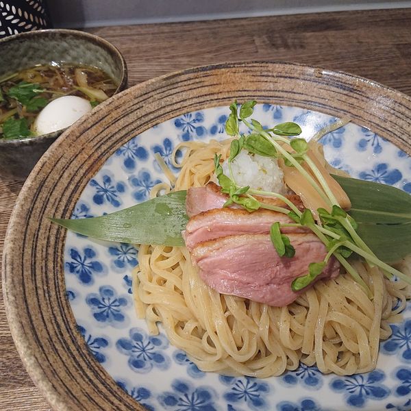 「鴨つけ麺味玉1000円」@㐂りん食堂の写真
